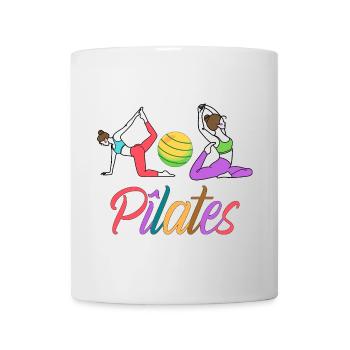 PILATES - Mug blanc - blanc - Devant