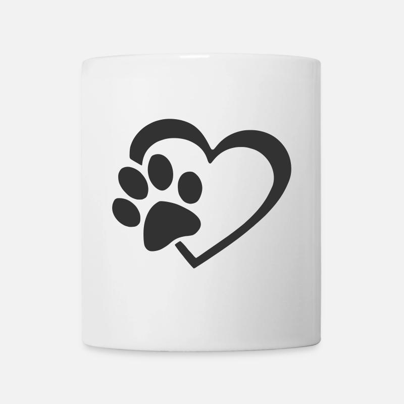 Paw heart - Mug - white
