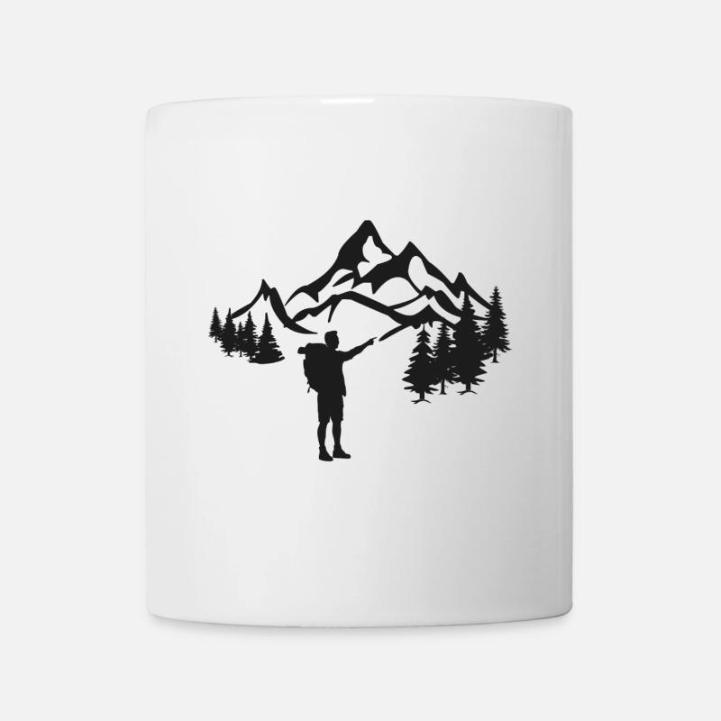 Randonneurs en montagne - Mug blanc - blanc