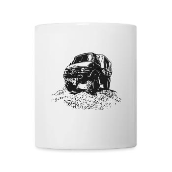 Unimog im Gelände - Tasse - Weiß - Vorne