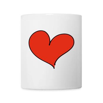 Cœur / Amour - Mug blanc - blanc - Devant