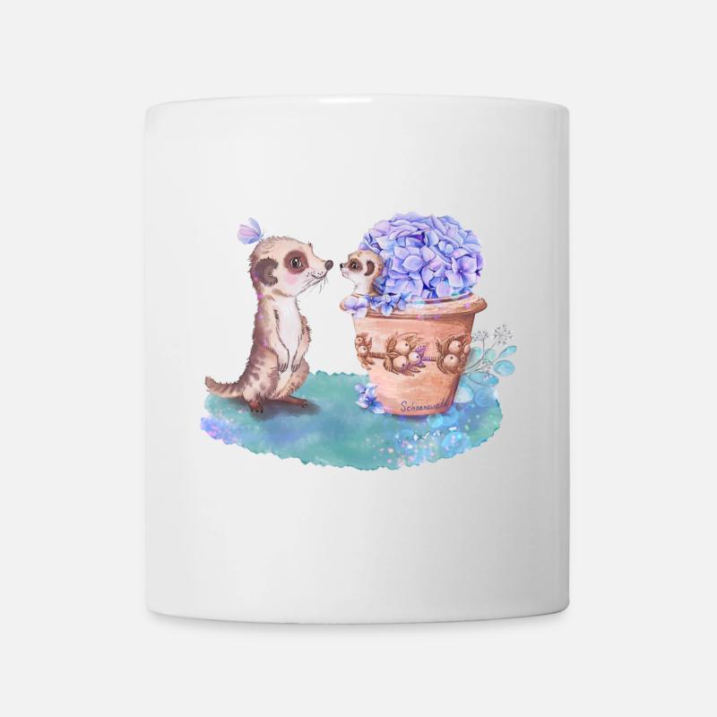 Erdmännchen - Tasse - Weiß