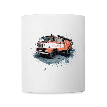 W 50 L Véhicule de pompiers LF 16 TS 8 - Mug blanc - blanc - Devant