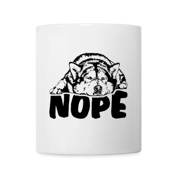 ALASKAN MALAMUTE Nope Chien Disant Chiens Dire - Mug blanc - blanc - Devant