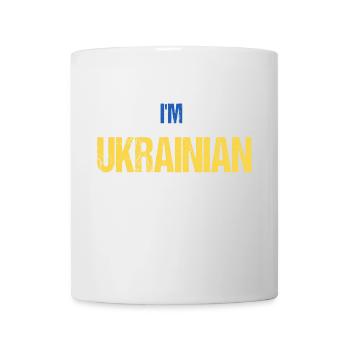 I'M UKRAINIAN - in color of flag - Tasse - Weiß - Vorne