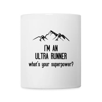 Je suis un ultra coureur - Quel est votre superpouvoir - Mug blanc - blanc - Devant