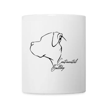 CONTINENTAL BULLDOG Profile Dogs Dog Wilsigns - Mug - white - Front