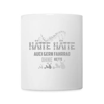 Hätte Hätte auch gern Fahrrad ohne Kette - Tasse - Weiß - Vorne