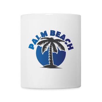 palm beach shirt palm trees sun beach icon icon - Mug - white - Front