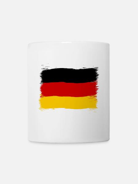 Deutschland Farben schwarz rot gold - Tasse - Weiß