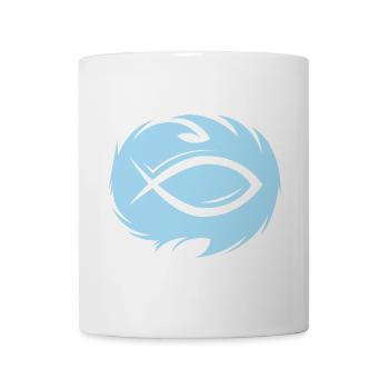 Fish Water Illustration Symbol Logo icon Christ - Mug - white - Front