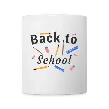 Zurück zur Schule - Tasse - Weiß - Vorne