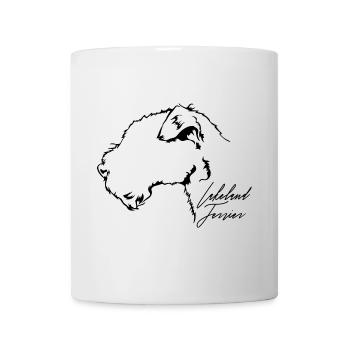 LAKELAND TERRIER Profil Chiens Wilsigns - Mug blanc - blanc - Devant