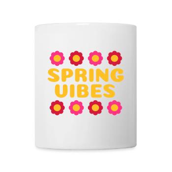 Spring vibes (eight flowers) - Mug - white - Front