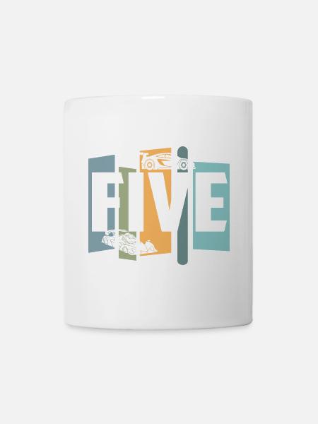 Fünf Jahre alt - Tasse - Weiß