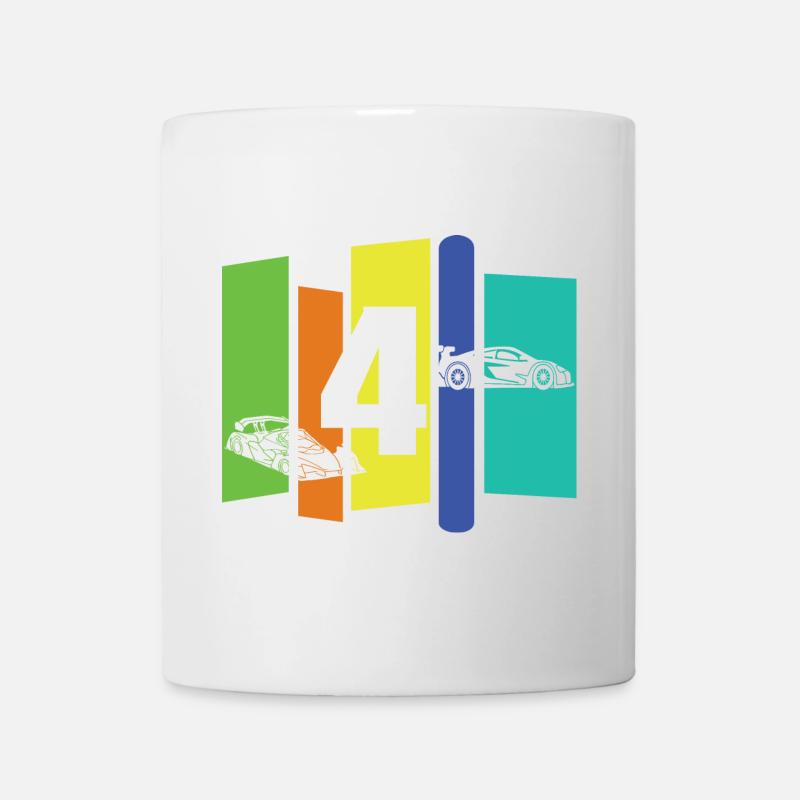 Kind vier Jahre alt - Tasse - Weiß