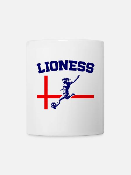 England Football Women’s Champions Lionesses  - Mug - white