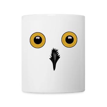 Nachtaugen Eulen-Silhouette - Tasse - Weiß - Vorne