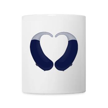 Heart and Hearing Aid - Mug - white - Front
