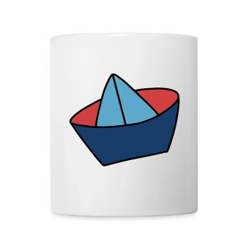 Matrosenmütze in maritimen Farben - Tasse - Weiß - Vorne