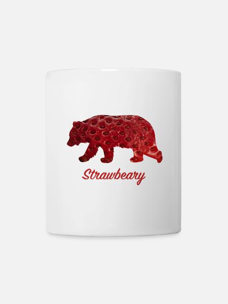 Strawbeary - Tasse - Weiß