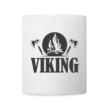 viking wikinger Symbol Axt Symbol Feuer Grafik - Tasse - Weiß - Vorne