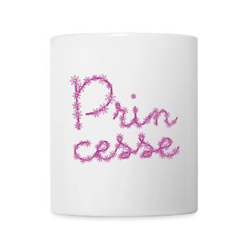 Princesse avec des fleurs ! ma princesse - Mug blanc - blanc - Devant