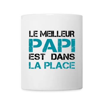 Papi La Place Typo Tee - Mug blanc - blanc - Devant