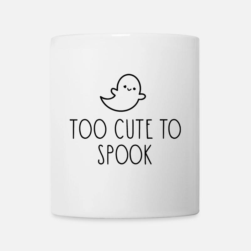 Trop mignon pour effrayer - Mug blanc - blanc