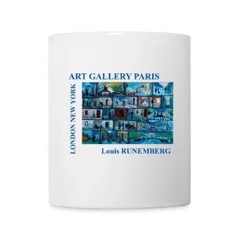 ART GALLERY PARIS LOUIS RUNEMBERG ADAGP - Mug - white - Front