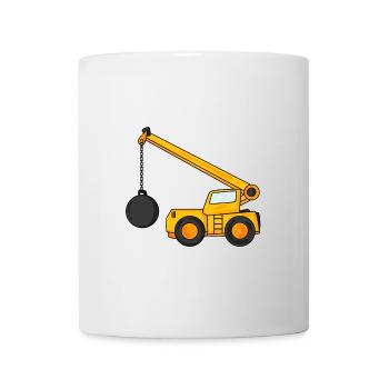 Demolition crane - Mug - white - Front