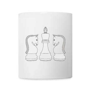 Schach - Tasse - Weiß - Vorne