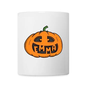 Emma Halloween Kürbis - Tasse - Weiß - Vorne