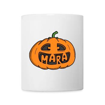 Mara Halloween Kürbis - Tasse - Weiß - Vorne