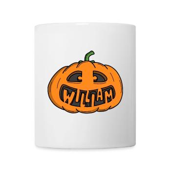 William Halloween Kürbis - Tasse - Weiß - Vorne