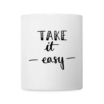 take it easy - Tasse - Weiß - Vorne