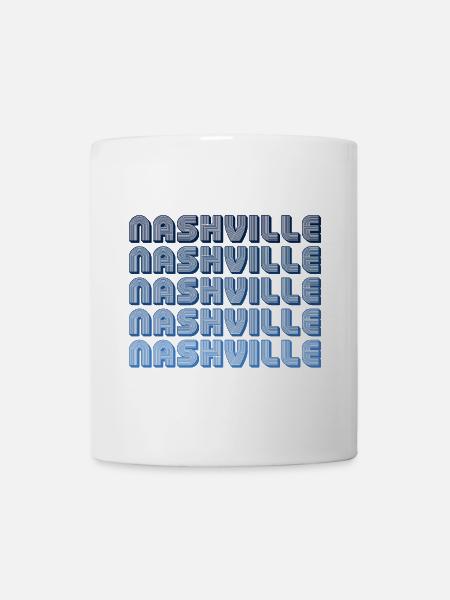 Nashville Retro Gradient - Tasse - Weiß