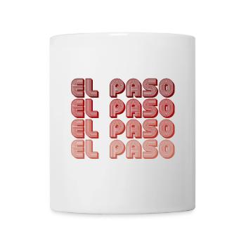 El Paso Block Letters Grid - Tasse - Weiß - Vorne
