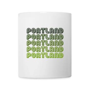 Portland Retro Gradient Pattern - Mug - white - Front