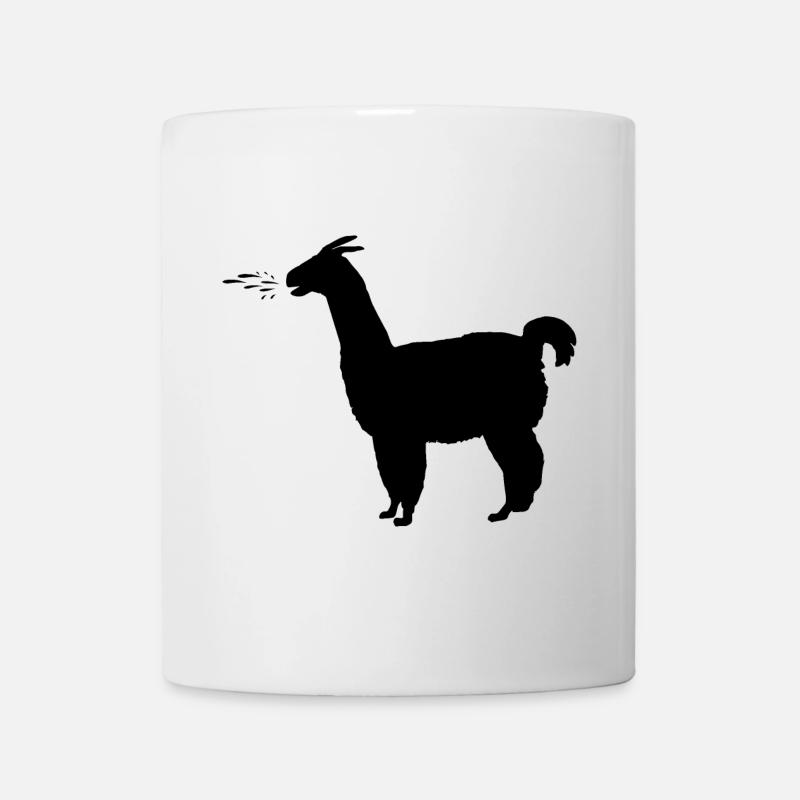 Llama spits wittily - Mug - white