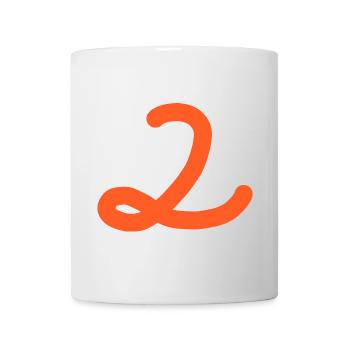 2 Number two number - Mug - white - Front