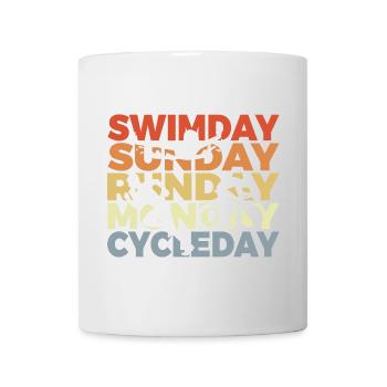 Retro Vintage Triathlon - Tasse - Weiß - Vorne