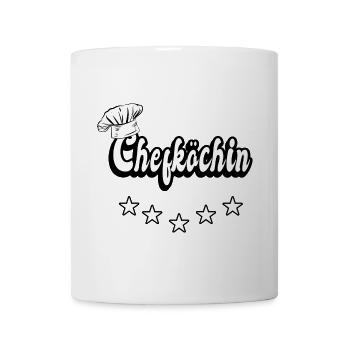 Chefköchin Design - Tasse - Weiß - Vorne