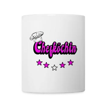 Chefköchin Design - Tasse - Weiß - Vorne