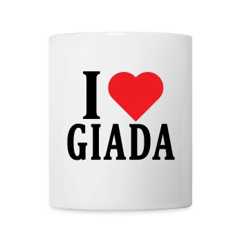 t-shirt I love Giada t-shirt gift idea - Mug - white - Front