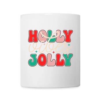 Fröhliches Weihnachtsdesign in Pastellton - Tasse - Weiß - Vorne
