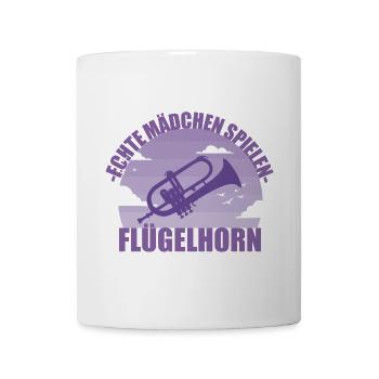 Flügelhorn Musikerin Instrument Mädchen Geschenk - Tasse - Weiß - Vorne