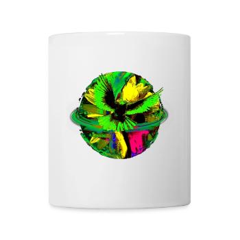 Peace Dove World Planet Flower PopArt - Mug - white - Front