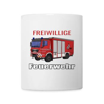 Freiwillige Feuerwehr - Tasse - Weiß - Vorne