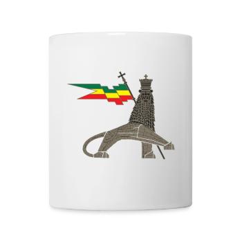 Royal Lion with Ether Flag Bar - Mug - white - Front